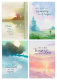 Sympathy Cards -  Watercolor Crosses KJV - Box of 12